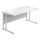 Olton Twin Cantilever  800mm Deep Straight Office Desk